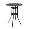 32*32*41" Outdoor Patio Cast Aluminum Round Bar Table