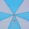 Beach Umbrella Shelter Blue and White 70.9" Fabric