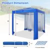 Beach Canopy Tent with Detachable Sidewall and Folding Table