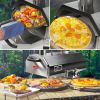 Black 12 Wood Fired Outdoor Pizza Oven - Portable Hard Wood Pellet Pizza Oven - Ideal for Any Outdoor Kitchen - Outdoor Cooking Pizza Maker - Backyard