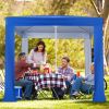 Beach Canopy Tent with Detachable Sidewall and Folding Table