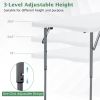 3-Level Height Adjustable Folding Table