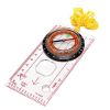 Portable Compass With Ruler Scale For Scout Hiking Camping Boating; Orienteering Map; Professional Magnifying Compass