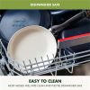 5qt Ceramic Nonstick Covered Saute Pan with Helper Handle Black