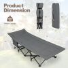 Folding Camping Cot with Carry Bag Cushion and Headrest