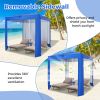 Beach Canopy Tent with Detachable Sidewall and Folding Table