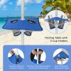 Beach Canopy Tent with Detachable Sidewall and Folding Table