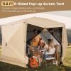 11.5 X 11.5 FT Pop-up Screen House Tent with Portable Carrying Bag