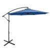 10 Feet Offset Umbrella with 8 Ribs Cantilever and Cross Base