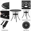 32*32*29" Outdoor Cast Aluminum Round Dining Table