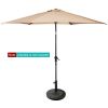 Patio Heavy-Duty Outdoor Stand Bronze Umbrella Base