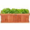 Wooden Decorative Planter Box for Garden Yard and Window