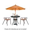 32*32*29" Outdoor Cast Aluminum Round Dining Table