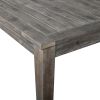 [Not allowed to sell to Wayfair] Acacia Wood Outdoor Dining Table And Chairs Suitable For Patio; Balcony Or Backyard