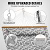 VEVOR Double Quilted Fabric Hammock, 12 FT Double Hammock with Hardwood Spreader Bars, 2 Person Quilted Hammock with Detachable Pillow and Chains for